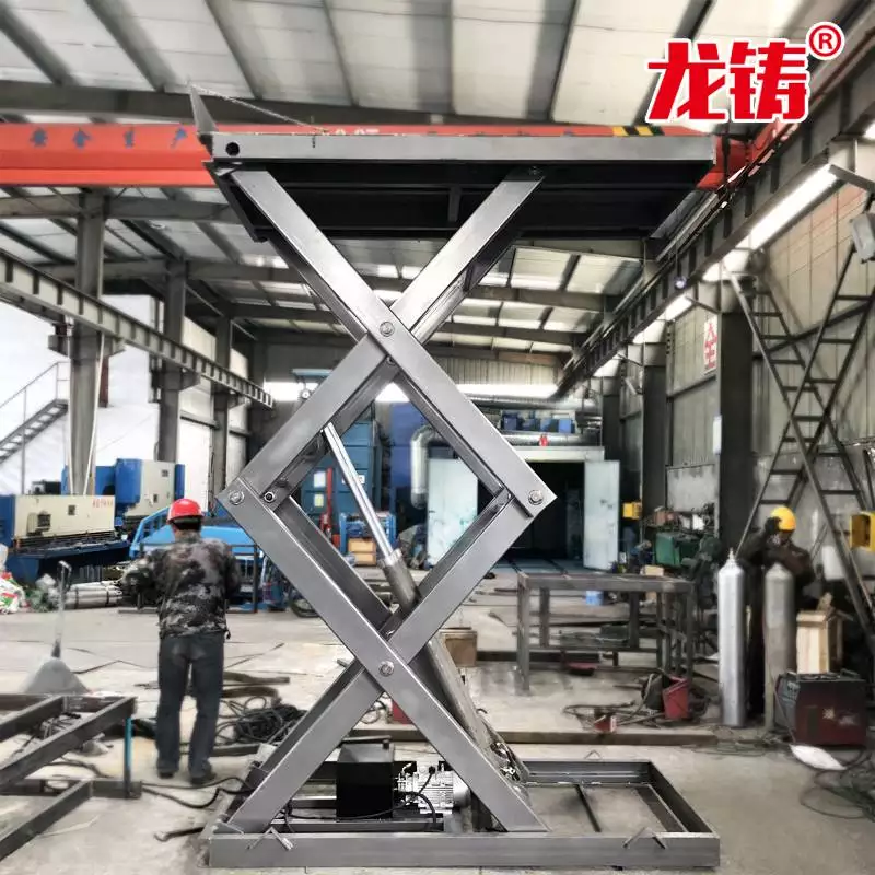 导轨式升降货梯厂家价格_导轨式液压升降平台用于货物升降_8米2.5吨导轨式液压升降平台 链条式电动升降货梯