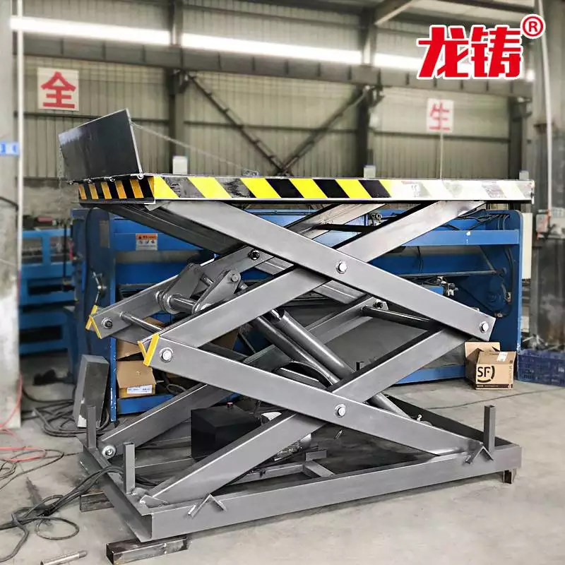 上海市大吨位升降货梯如**护_6/8/10吨大吨位货梯 导轨式液压升降载货平台_导轨式液压升降机 二三层工业厂房货物传输